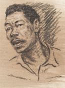 * Hyman Segal [1914-2004]- Figure study, Agadir; Portrait of a man,:- two, both signed,