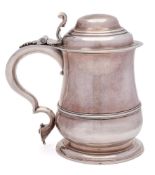 A George II silver tankard, maker Francis Spilsbury, London, 1740: of baluster outline,