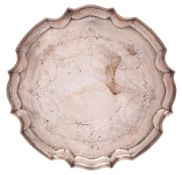 A George V silver salver, maker James Dixon and Sons, Sheffield,