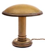 An Art Deco 'Elcotra' copper table lamp by Georges Halais:,