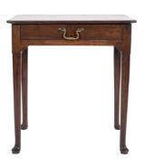 A mid 18th Century mahogany rectangular side table:,