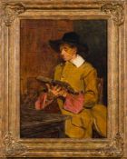 John Seymour Lucas [1849-1923]- A scholar reading,