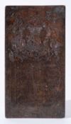 A late 18th/early 19th Century printer's copper printing plate for receipts for the Crown and