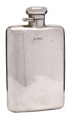 A 20th century silver hip flask, maker Deakin & Francis Ltd, Birmingham,