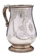 A Victorian provincial silver mug, maker Josiah Williams & Co, Exeter, 1875: initialled,