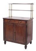 A Regency mahogany chiffonier:,