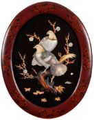 A pair of Japanese lacquered,