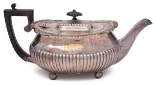 A Victorian silver teapot, maker William Hutton & Sons, London,