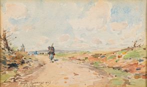 * Paul Emile Lecomte [1877-1950]- Summer landscapes,:- a set of three, each signed,