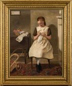 Attributed to Charles Hunt Jnr [1829-1900]- 'Be not weary in well doing',