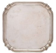 A George VI silver salver, maker William Hutton & Sons Ltd, Sheffield,