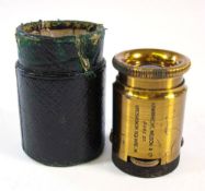 A lacquered brass Crookes 1903 Spintahriscope by Armbrecht, Nelson & Co,