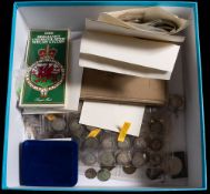 An 1822 George IV crown: together with a mixed collection of British and World coinage including