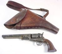 A WWI period brown leather holster for .