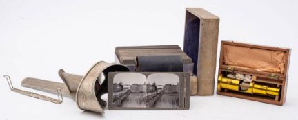 A cased set of 'The Great War' stereoscopic cards by The Realistic Travels Publishers,