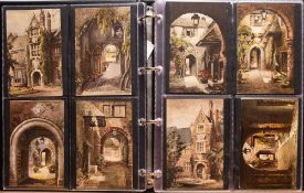 An album of 141 postcards of Exeter by Sidney and Lillie Endacott: including 'Picturesque England