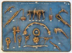 A manufacturer's rope display knot board for Wright's Ropes Ltd,