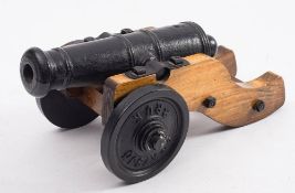 A 20th century Stafsjo Bruk signal canon: the 10 inch four stage barrel with plain cascabel on a