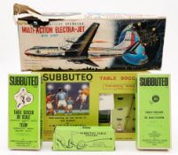A Japanese battery operated 'Multi-Action Elcetra-Jet' in original box: together with a Gilbert