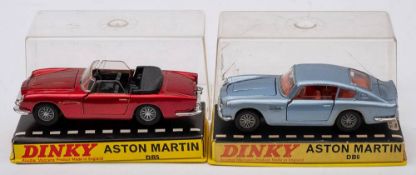 Two boxed Dinky Aston Martins: 153 Aston Martin DB6,