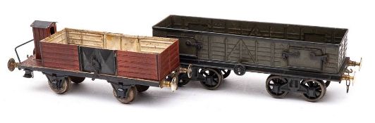 A Marklin gauge 1 open wagon with Vigie,