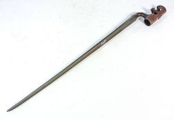 A 19th century percussion cap rifle:,