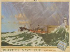 A Player's Navy Cut shop display advert 'Running For Shelter' after Chas.