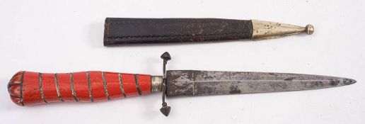 A Victorian stiletto dagger:,