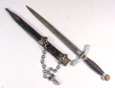 A German WWI period Luftwaffe Type One Dress dagger by R A Herde, Solingen:,