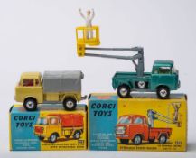 Corgi 478 Forward Control Jeep FC-150 with Hydraulic tower: metallic green with lemon interior,