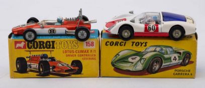 Corgi No 330 Porsche Carrera 6: white body with red doors and bonnet,