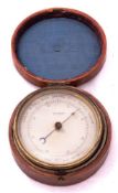 A lacquered brass Holosteric Barometer by J. B Dancer, Manchester, No.