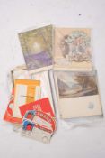 A group of eleven Cunard White Star/Cunard Line menus dating between 1950 -1954 for RMS Queen Mary