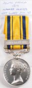 A Victorian South Africa, 1879 medal: name erased with later reproduction clasp.