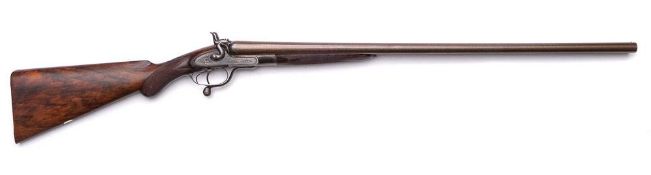A 12-bore rotary underlever side by side hammer shotgun by Blissett & Son: No 8960,
