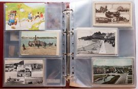 An album of early 20th century and later postcards: various subject matter including GB