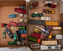 A collection of Dinky playworn vehicles: including three Foden lorries,