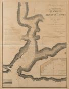 A Hydrographic Office map 'Plan of the Harbour of Fowey 1811' with inscription by Reginald Pole