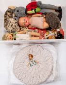 A collection of various dolls including a Norah Welling's Native American Indian doll,