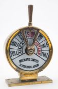 A 6 1/2 inch brass ship's telegraph by Chadburns,