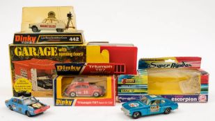 Corgi Renault 16 'Paramount' Tour de France: (incorrect box) together with a VW 1200 Saloon a