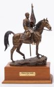 A Franklin Mint bronze equestrian figure 'Pride of the South' by Jim Ponter,