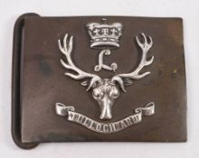 An officer's belt clasp for The Seaforth Highlanders by R & H B Kirkwood,