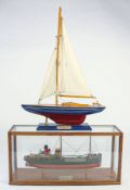 A small scale model of the Hatch Steamer 'SS Kyle Rhea': in a glazed case, 17.
