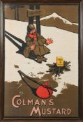 A late 19th century Coleman's Mustard 'To Klondike' advertising poster after John Hassall