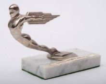 An American Speed nymph car mascot,