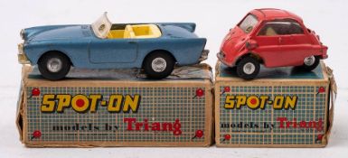 Tri-ang Spot-On No 191 Sunbeam Alpine Convertible: light blue , cream interior,