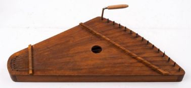 A Nordic lyre of traditional form, 60cm long.