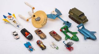 Dinky, Corgi and others.: A group of film and television related vehicles.