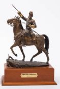 A Franklin Mint bronze equestrian figure 'Spirit Of Confederacy' by Jim Ponter,